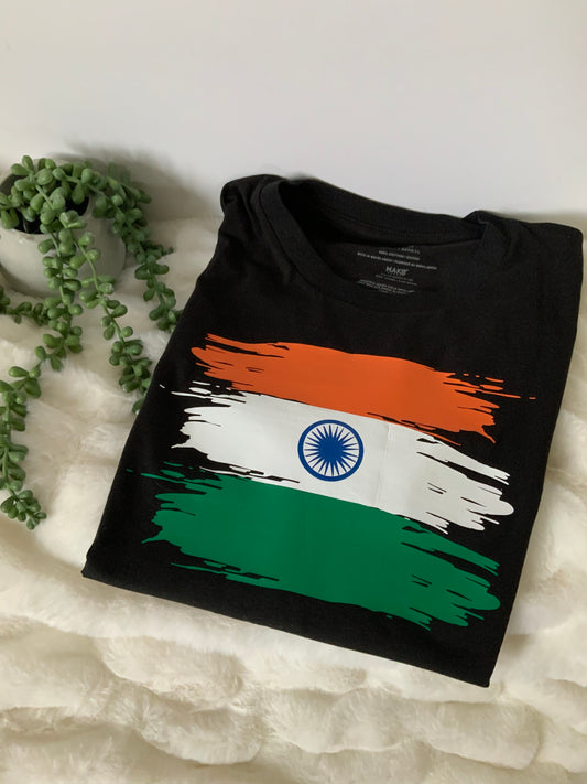 India Flag Short Sleeve T-Shirt